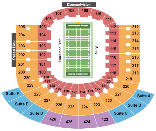 Independence Stadium Independence Bowl Seating Chart